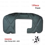 แผ่นกันความร้อน รุ่นเว้าเทอโบว์ 1 ชิ้น สีดำ สำหรับ Toyota Hilux Vigo Champ MK7 Turbo ปี 2012-2015